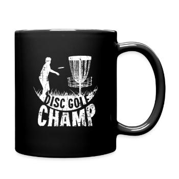Disc Golf Champion Frisbee Korb - Tasse einfarbig - Schwarz - Rechts