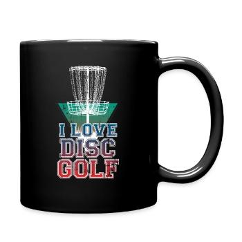 Disc Golf - Full Colour Mug - black - Right