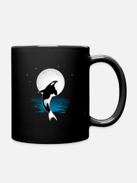 Orque épaulard Orque Baleine de Lune - Mug uni - noir