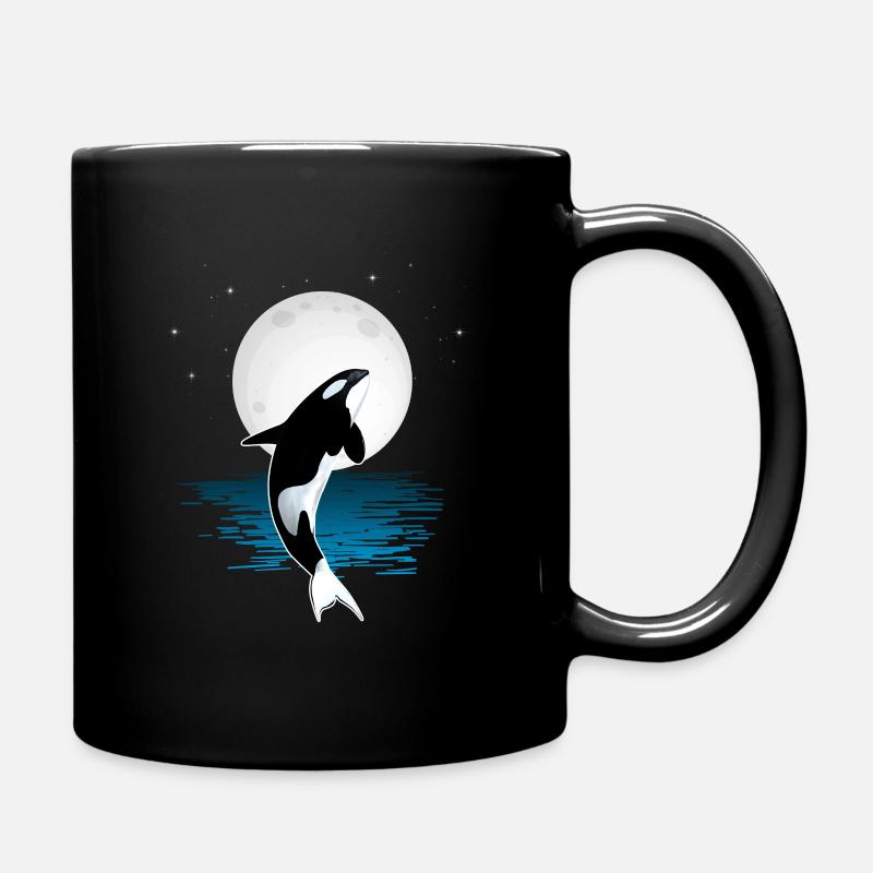 Orque épaulard Orque Baleine de Lune - Mug uni - noir