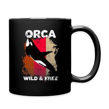 Orca - Tasse einfarbig - Schwarz - Rechts