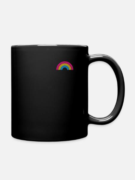 Pansexual Rainbow drucken LGBTQ Pride Geschenkidee - Tasse einfarbig - Schwarz
