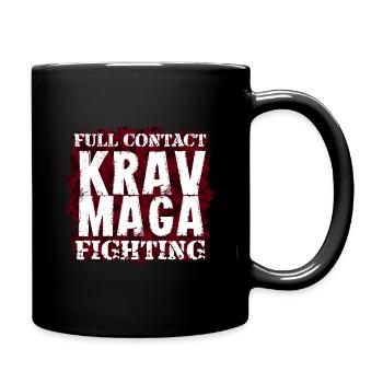 Krav Maga Melee contact fight gift - Full Colour Mug - black - Right