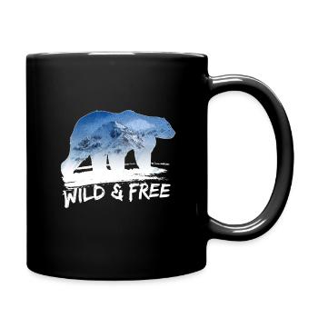 Polar bear polar bear north pole climate change gift - Full Colour Mug - black - Right