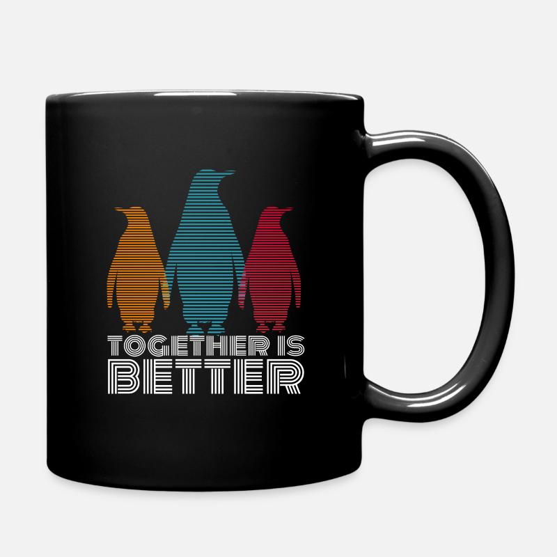 Pinguin - Tasse einfarbig - Schwarz