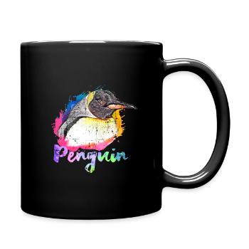 Penguin Antarctic gift - Full Colour Mug - black - Right