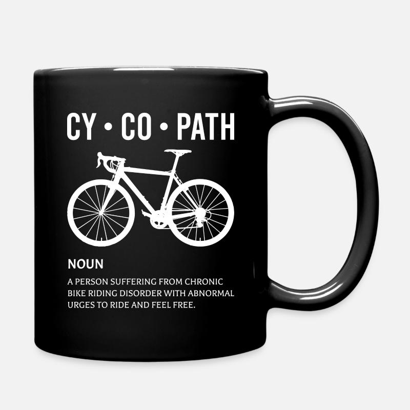 Cycopathe vélo rigolo Definitoion - Mug uni - noir