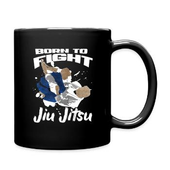 Jiu Jitsu - Tasse einfarbig - Schwarz - Rechts