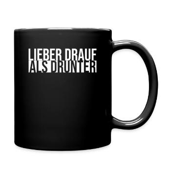 Techno Rave Raver Geschenk - Tasse einfarbig - Schwarz - Rechts