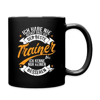 Trainer - Tasse einfarbig - Schwarz - Rechts