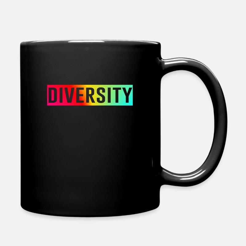 Diversity - Tasse einfarbig - Schwarz