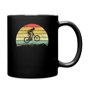 Vélo de montagne VTT rétro Vintage Mountains Bike - Mug uni - noir - Droite
