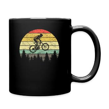 Cadeau de vélo vintage VTT rétro VTT - Mug uni - noir - Droite