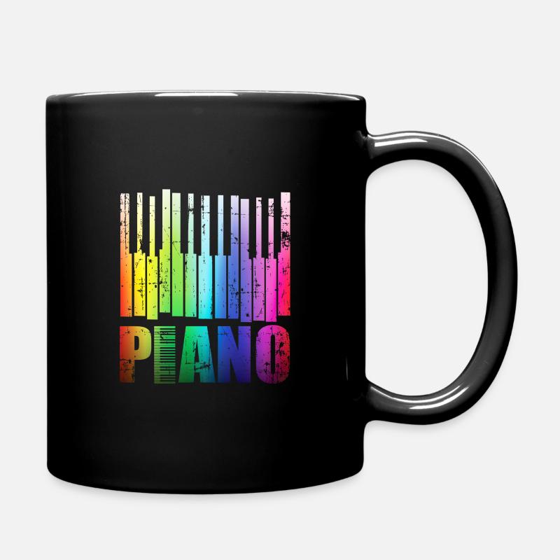 Piano - Tasse einfarbig - Schwarz