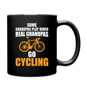 Grandpa Road Bike Bicycle - Full Colour Mug - black - Right
