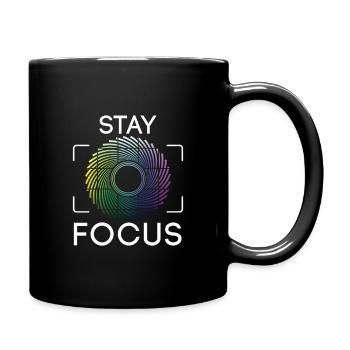Photograph Fotograf Fokus Kamera - Tasse einfarbig - Schwarz - Rechts
