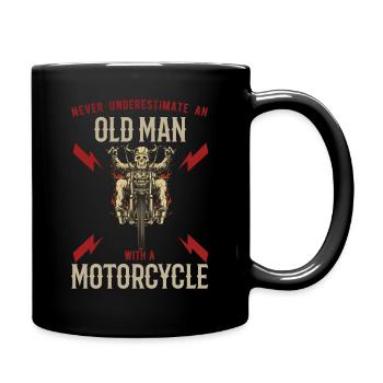 Motard retraité motocycliste - Mug uni - noir - Droite