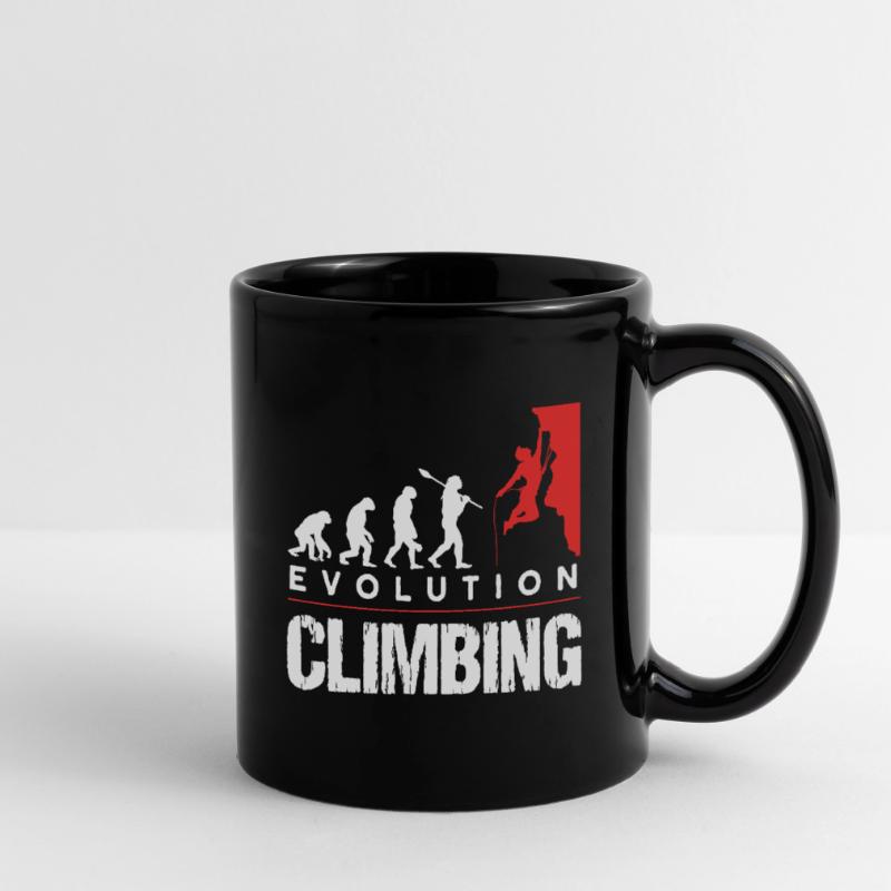 Climbing Evolution Climbing Boulderer Full Colour Mug