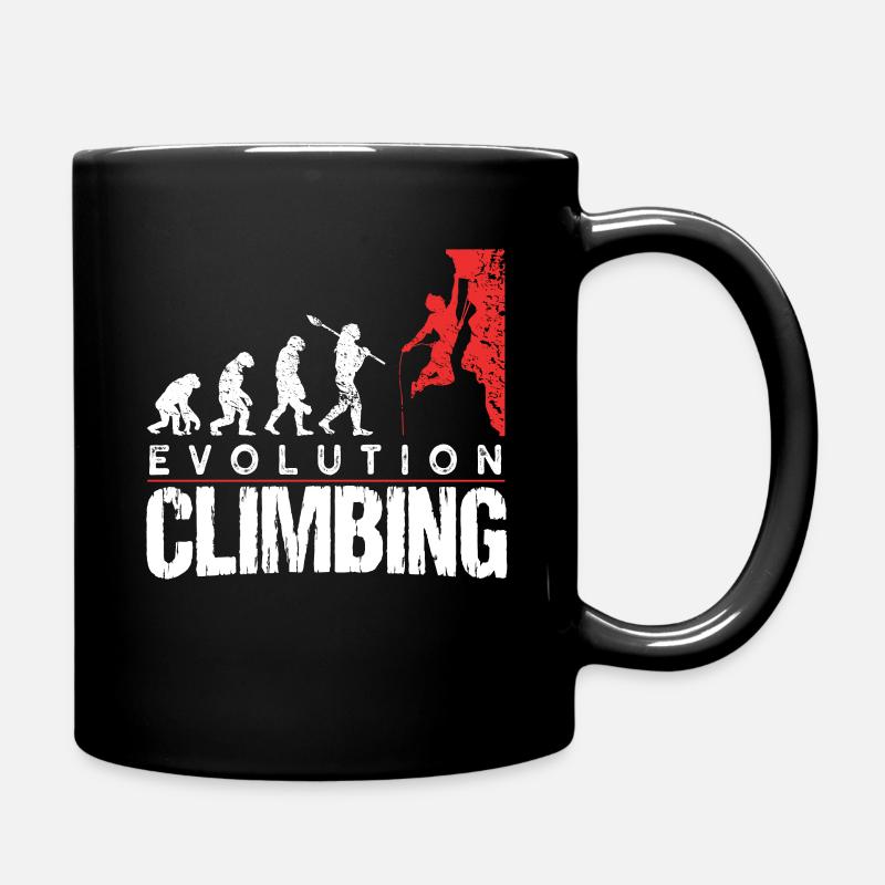 Evolution de l'escalade - Mug uni - noir