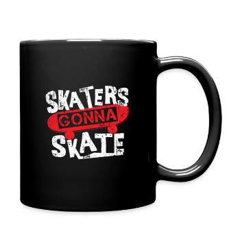 Skateboard - Tasse einfarbig - Schwarz - Rechts