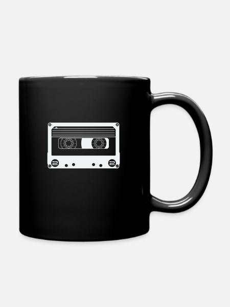 Cassette vintage rétro - Mug uni - noir