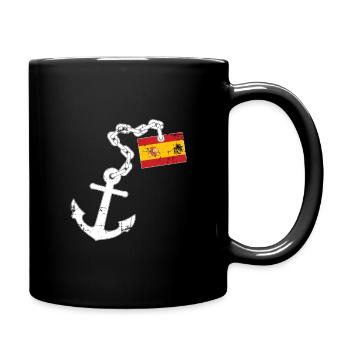 Spain anchor Spaniard - Full Colour Mug - black - Right