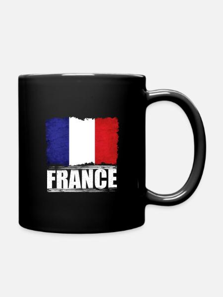France - Mug uni - noir