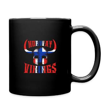 Vikings de Norvège - Mug uni - noir - Droite