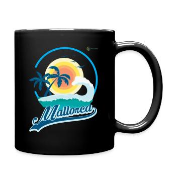 Mallorca - Tasse einfarbig - Schwarz - Rechts