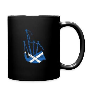 Ecosse de cornemuse - Mug uni - noir - Droite