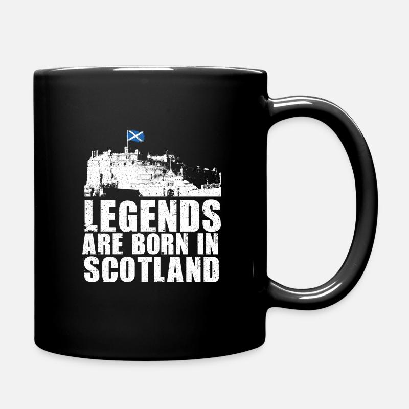 Scotland legends gift - Full Colour Mug - black