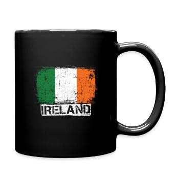 Irland - Tasse einfarbig - Schwarz - Rechts