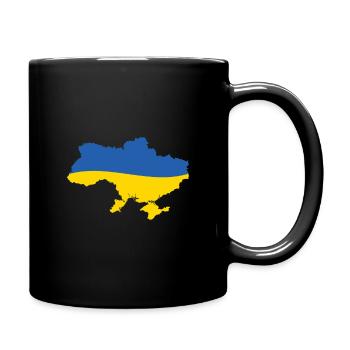 Ukraine - Tasse einfarbig - Schwarz - Rechts