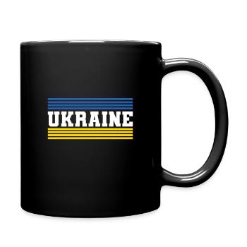 Ukraine - Tasse einfarbig - Schwarz - Rechts