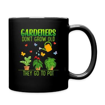 Citation de jardinage drôle pour les jardiniers à la retraite - Mug uni - noir - Droite