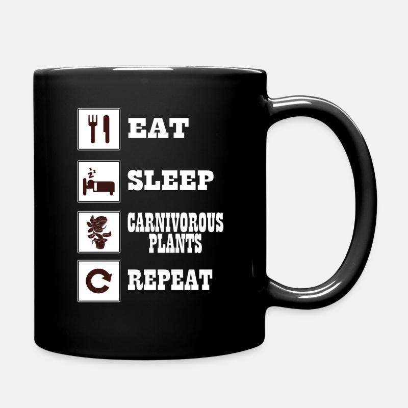 Fleischfressende Pflanzen Tshirt Venus - Tasse einfarbig - Schwarz