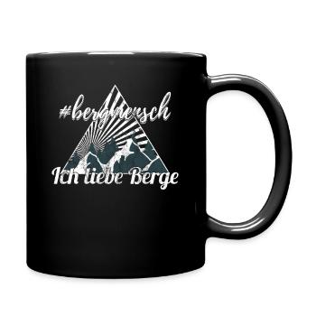 Idée cadeau grimpeur montagne homme montagne - Mug uni - noir - Droite
