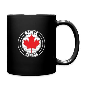 Kanada - Tasse einfarbig - Schwarz - Rechts