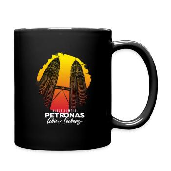 Kuala Lumpur Petrona's gift - Full Colour Mug - black - Right
