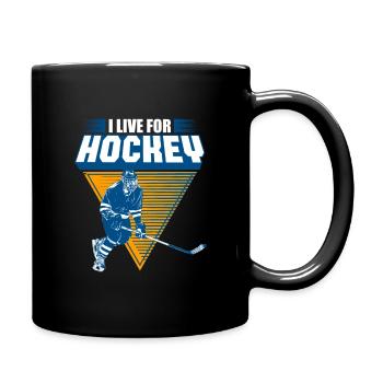 Eishockey - Tasse einfarbig - Schwarz - Rechts