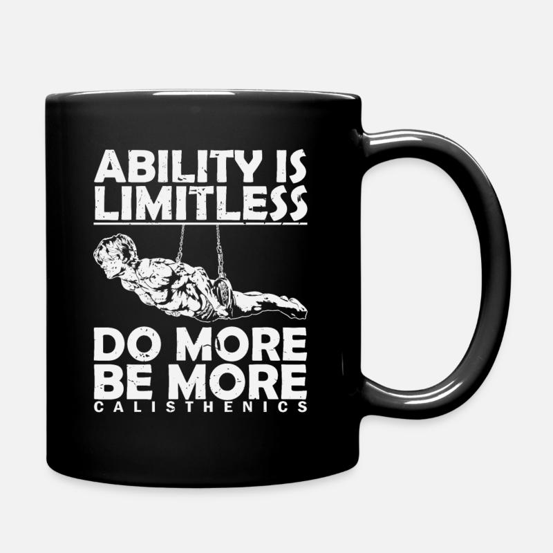 Calisthenics body cult "Do More, Be More" - Full Colour Mug - black