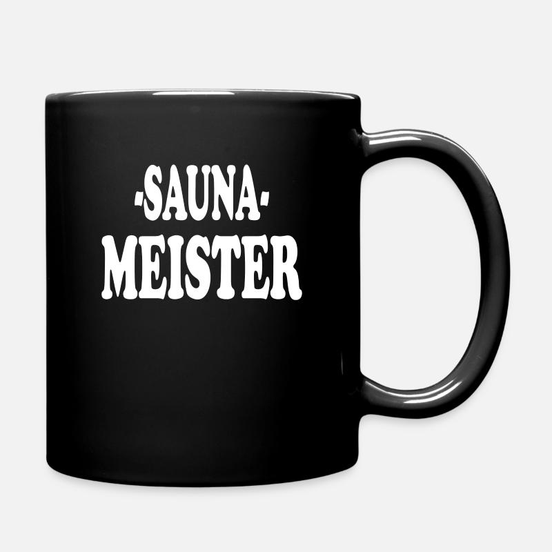 Sauna Meister - Tasse einfarbig - Schwarz
