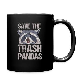 Raccoon Animal Racoon Trash Panda Funny Gift - Full Colour Mug - black - Right