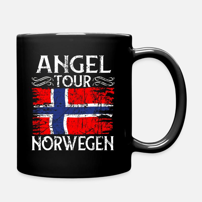 Angel Tour Norwegen Angler Fischen - Tasse einfarbig - Schwarz