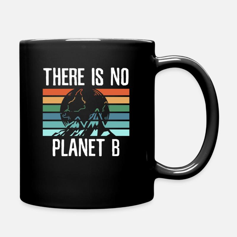 Klima Klimawandel Klimaschutz Regenwald Geschenk - Tasse einfarbig - Schwarz