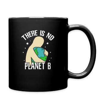 Save The Planet - Tasse einfarbig - Schwarz - Rechts