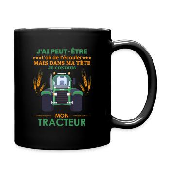 Agriculteur Shirt • Pilote de Tracteur • Cadeau - Mug uni - noir - Droite