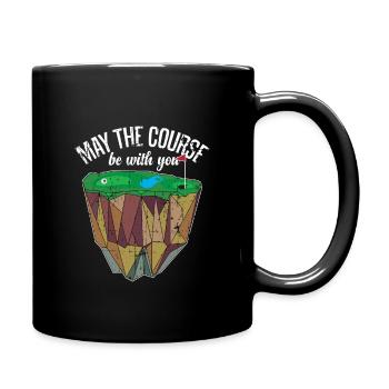 Golf Course Golf Golfball - Full Colour Mug - black - Right