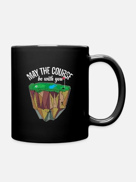 Golfplatz Golf Golfball - Tasse einfarbig - Schwarz