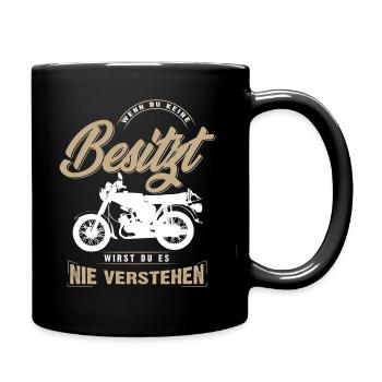 Simson, Simmi, DDR Ostalgie Wenn du keine Besitzt - Tasse einfarbig - Schwarz - Rechts